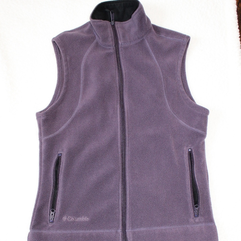 Columbia Women's Purple Fleece Vest Size Small